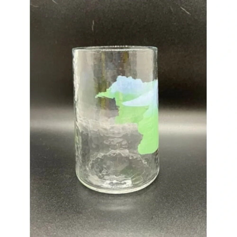 Anthropologie Art Deco Painted Monogram S‎ Initial Juice Glass Tumbler Cup 4.5